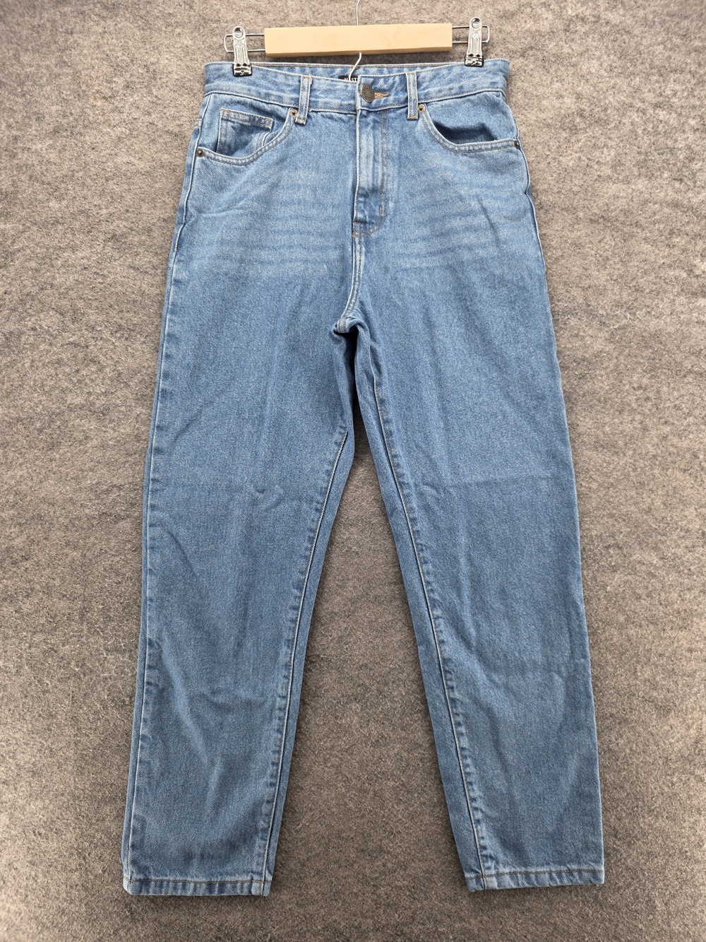 Nasty Gal Organic Jeans Womens US 6 Blue High Rise Tapered Mom Fit Denim Pants